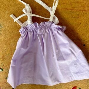 The Beaufort Bonnet Company Lavender Top with White Straps